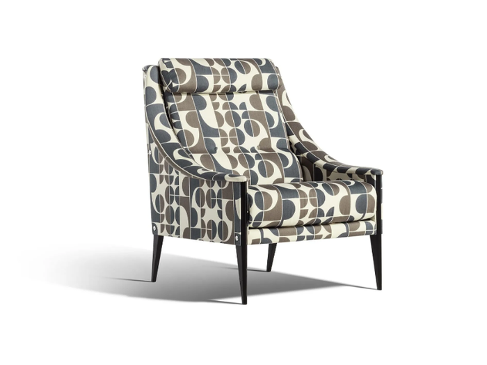 DEZZA 48 - Fabric armchair with armrests _ Poltrona Frau